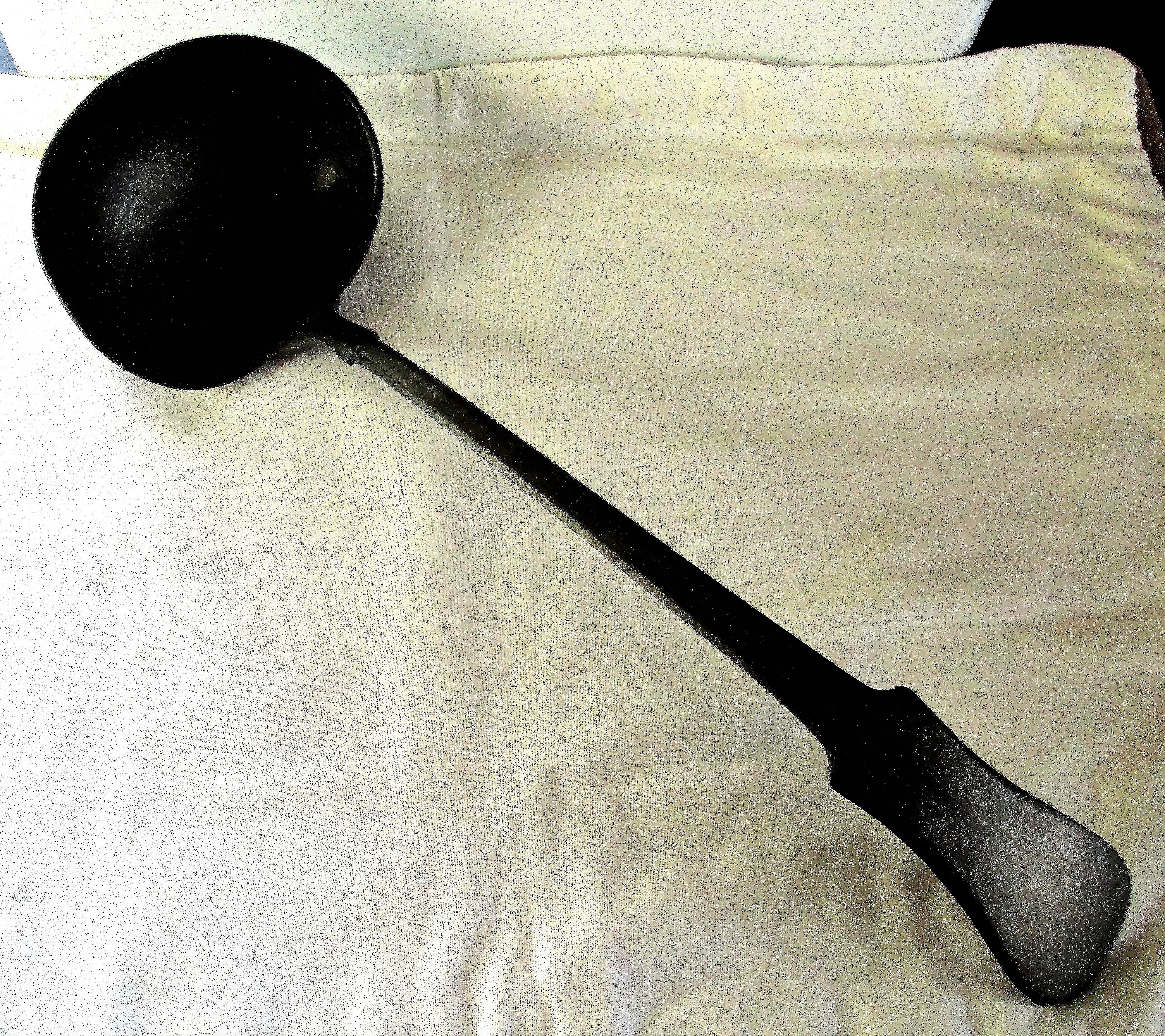 Antique English Georgian Pewter Ladle ~ Dixon & Son Antique Metals 3